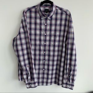 J Crew red/white/blue plaid long sleeve shirt